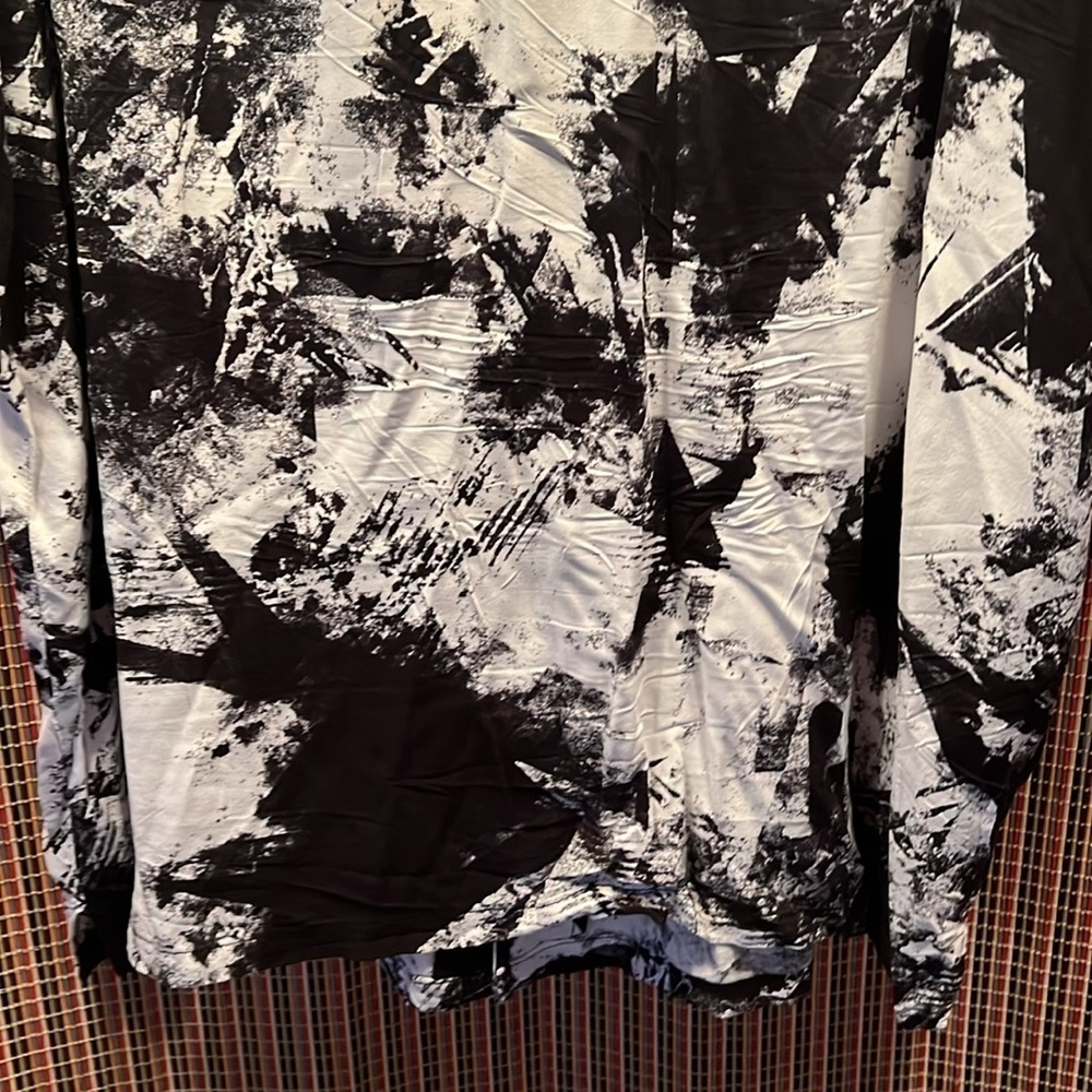 No Boundaries Button Shirt, SZ 2XL, NWOT, PTP 27”, L 30”, Dark Navy Blue/White - Picture 6 of 8